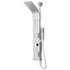 Aura Brushed Steel Shower Panel with Rain Shower Head