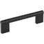 Matte Black Steel Modern Bar Pull with Mounting Hardware