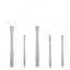 Flex-Core White Silicone and Stainless Steel 5-Piece Spatula Set