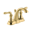 Devonshire Polished Brass Double Handle Bathroom Sink Faucet