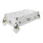 Elegant Botanic Garden Ivory Tablecloth with Colorful Floral Print