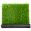 Realistic Green Synthetic Grass Rug for Indoor/Outdoor Use