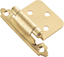 Polished Brass Self-Closing Flush Cabinet Hinges