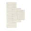 Tufted Pearl Channel Wheat Polyester Bath Rug