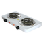 Portable Dual Coil Electric Burner Cooktop in White