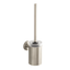 Modern 15.25" Brushed Nickel Wall-Mounted Toilet Brush Holder