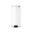 White Plastic 8-Gallon Step-On Kitchen Trash Can