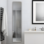 Royale Tall 70" Silver Medicine Cabinet with LED Mirror