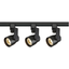 Black LED Track Lighting Kit with Adjustable Heads