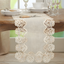 Natural Lace Rose Border Polyester Table Runner