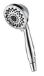 Chrome Adjustable Multi-Head Handheld Shower with Pulse