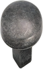 Wrought Iron Round Cabinet Knob with Mounting Hardware