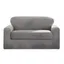 Gray Polyester Stretch Loveseat Slipcover with Cushion