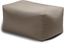 Leon Taupe Outdoor Bean Bag Ottoman - Versatile Patio Companion