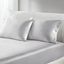 Light Gray Satin Standard/Queen Pillowcase Set