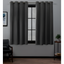 Charcoal Blackout Grommet Top Curtain Panels, 52"x63", Set of 2