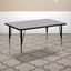 Versatile Gray 72"L Rectangular Laminate Multi-Use Activity Table