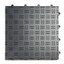 Graphite Diamond Plate Interlocking Garage Flooring Tiles, 12'' x 12''