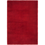 Red 6' x 9' Solid Shag Synthetic Area Rug