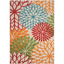 Festive Tropics Multicolor Floral Indoor/Outdoor 4'x6' Rug