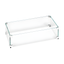 Rectangular Tempered Glass Flame Guard for Fire Pit Pan