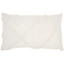 White Rectangular Embroidered Cotton Throw Pillow 14" x 24"