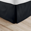 Full White Cotton Polyester Pleated Bed Skirt