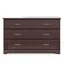 Espresso Double Dresser with Six Drawers