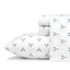 Full White Cotton Percale Nautical Sheet Set