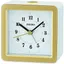 Seiko White and Gold Quartz Bedside Alarm Clock