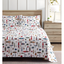 Twin White Cotton Flannel Percale Bedding Set