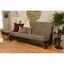 Charcoal Linen Tufted Full-Size Sleeper Futon Mattress