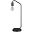 Covybend Black Metal Desk Lamp with USB Port