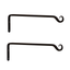 Black Wrought Iron 15-Inch Decorative Wall Brackets