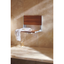 Teak and Aluminum Wall-Mounted Folding Shower Seat