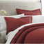 Burgundy Microfiber Hypoallergenic King Pillow Shams Set