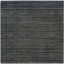 Gray 9' Square Synthetic Easy Care Area Rug