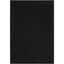 Sleek Black Solid Synthetic 6' x 9' Easy-Care Rug