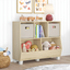 Light Woodgrain Adjustable Kids Toy Organizer with Cubes