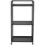 Black Adjustable 3-Tier Printer Stand with Storage Shelves