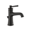 Matte Black Single Hole Bathroom Faucet with Drain Assembly