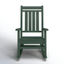 Green All-Weather Estate Rocking Chair with Arms