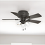 Noble Bronze 42" Crestfield Ceiling Fan with LED Lighting and Reversible Blades