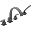 Classic Venetian Bronze Widespread Faucet with Handshower