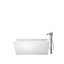 Chloe 67" White Freestanding Acrylic Soaking Bathtub