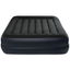 Queen Black Raised Air Mattress with Built-In Pump