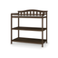 Slate Grey Modern Flat Top Changing Table with Safety Strap