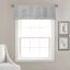 Light Gray Wave Texture Rod Pocket Window Valance