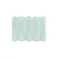 Seafoam Blue Ribbed Polyester Bathroom Rug