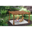 Natural Cedar Wood Outdoor Pergola with Flat Canopy